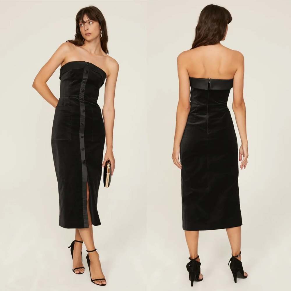 Saloni Carina Dress Black Size US 6